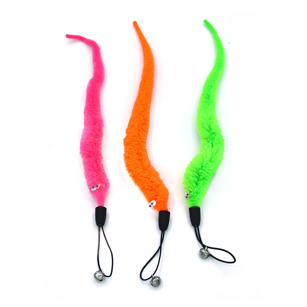 Interactive Cat Feather Teaser Toy with Replacement Head